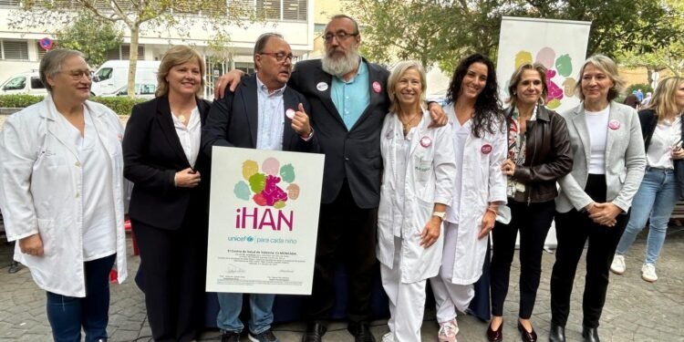 Moncada, primer centro de salud de España con el sello de calidad asistencial de Unicef en la lactancia materna