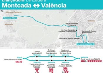 Metro Valencia sólo usa el topónimo Montcada cuando la denominación oficial es Montcada/Moncada
