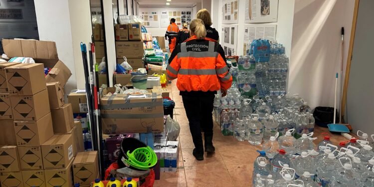 Así ha repartido Protección Civil de Moncada más de 1 millón de kilos de ayuda humanitaria a los afectados por la dana