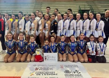 El club Aeróbic Moncada arrasa en la Copa Federación celebrada en Burjassot