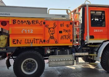 El parque de Bomberos de Moncada se queda bajo mínimos en plena ola de calor