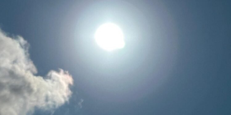 Moncada registró una temperatura media de 28,8 grados durante el mes de julio