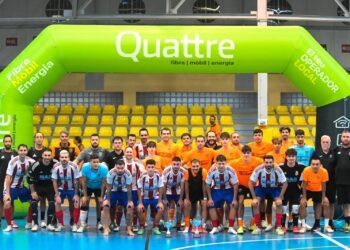 Primer test del At. Moncadense FS antes de su debut en  tercera división nacional