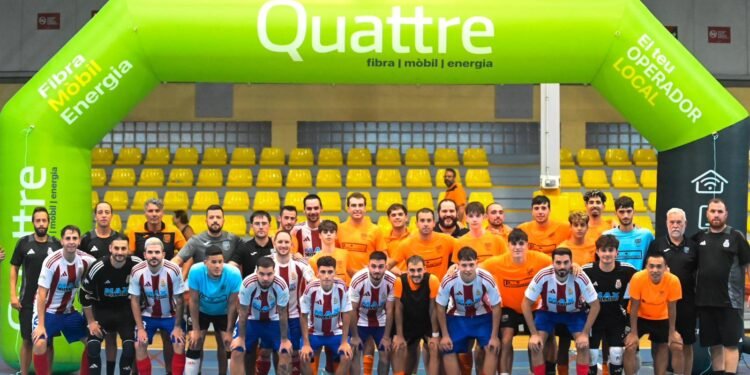 Primer test del At. Moncadense FS antes de su debut en  tercera división nacional