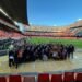 La Unió Musical de Moncada celebra en Mestalla su 45 aniversario
