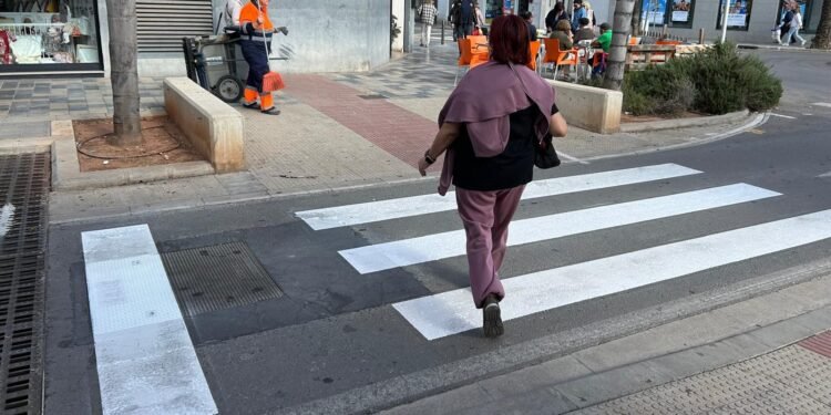 Plan de mejora de la seguridad vial y de la señalización horizontal en Moncada