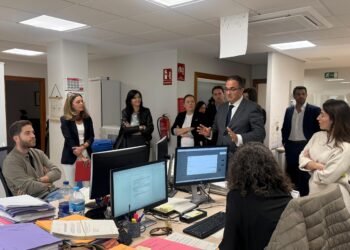 La Consellera de Justicia, Nuria Martínez visita la sede judicial de Moncada