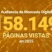 MONCADA DIGITAL inicia 2026 liderando la prensa local con 158.149 páginas vistas