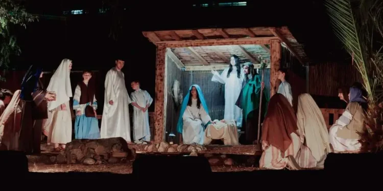 Moncada posa en escena este divendres el pesebre vivent del Misteri de Nadal