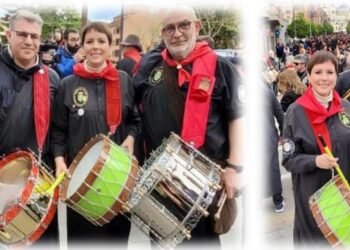 La alcaldesa de Moncada Tamborilera del año de la Tamborada de Hellín