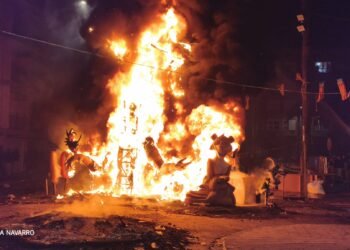 La cremà de Moncada en imatges