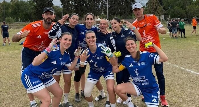Bronce de Amparo Martí con la Selección Valenciana de pilota en Argentina