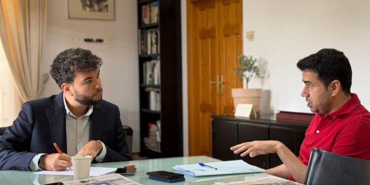 El alcalde prioriza la limpieza viaria de Moncada en su primera reunión con MSU