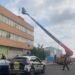 El rescate de un águila atrapada en una antena moviliza a bomberos y policía