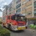 Desalojan a los vecinos de un edificio de la calle Badia por el incendio de un ventilador
