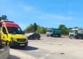 Moncada | Un ciclista pierde el control en una rotonda y es trasladado al Hospital