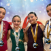 Doblete de oro y plata del club Fit Kid Coppelius de Moncada en Asturias